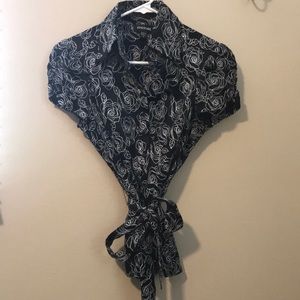 Bebe silk shirt size small